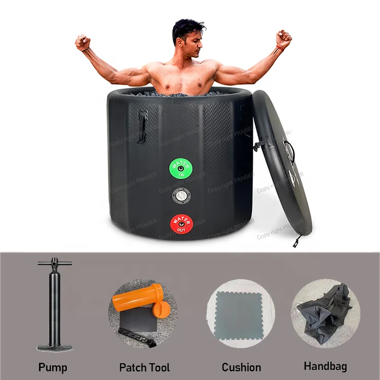 Hot Sale Ice Bath Pod Pool Inflatable Bath Tub Drop Stitch PVC For Sport Inflatable Ice Bath