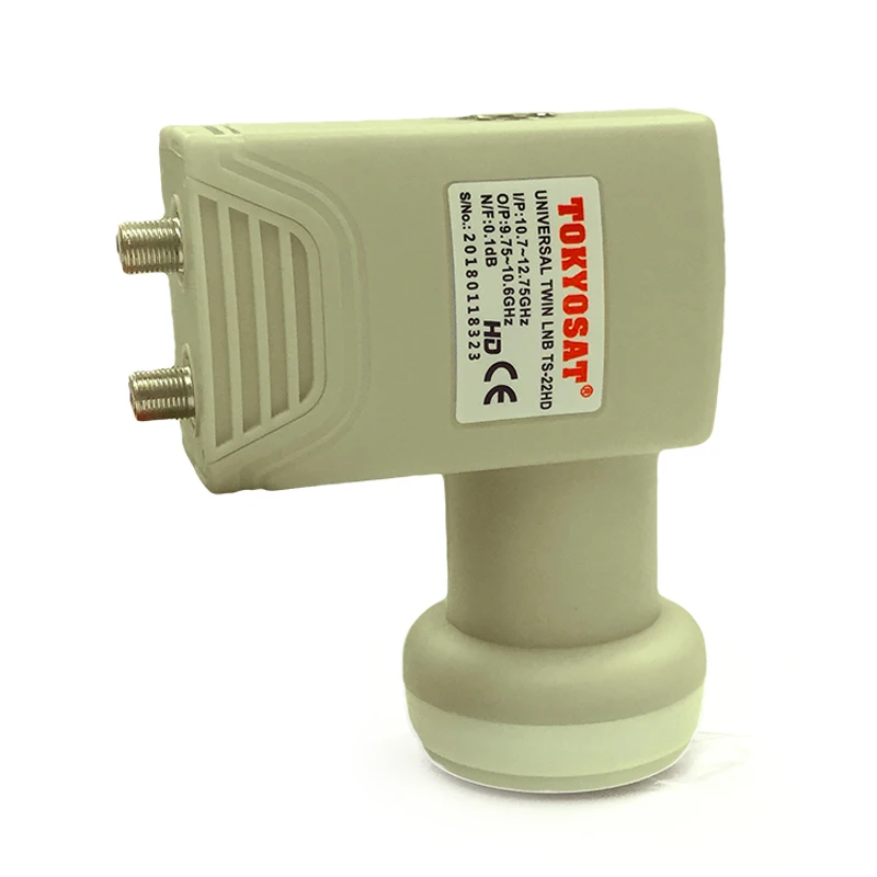  TOKYOSAT TS-22HD 2 way Universal Ku Band Twin LNBF LNB digital ku band universal lnb