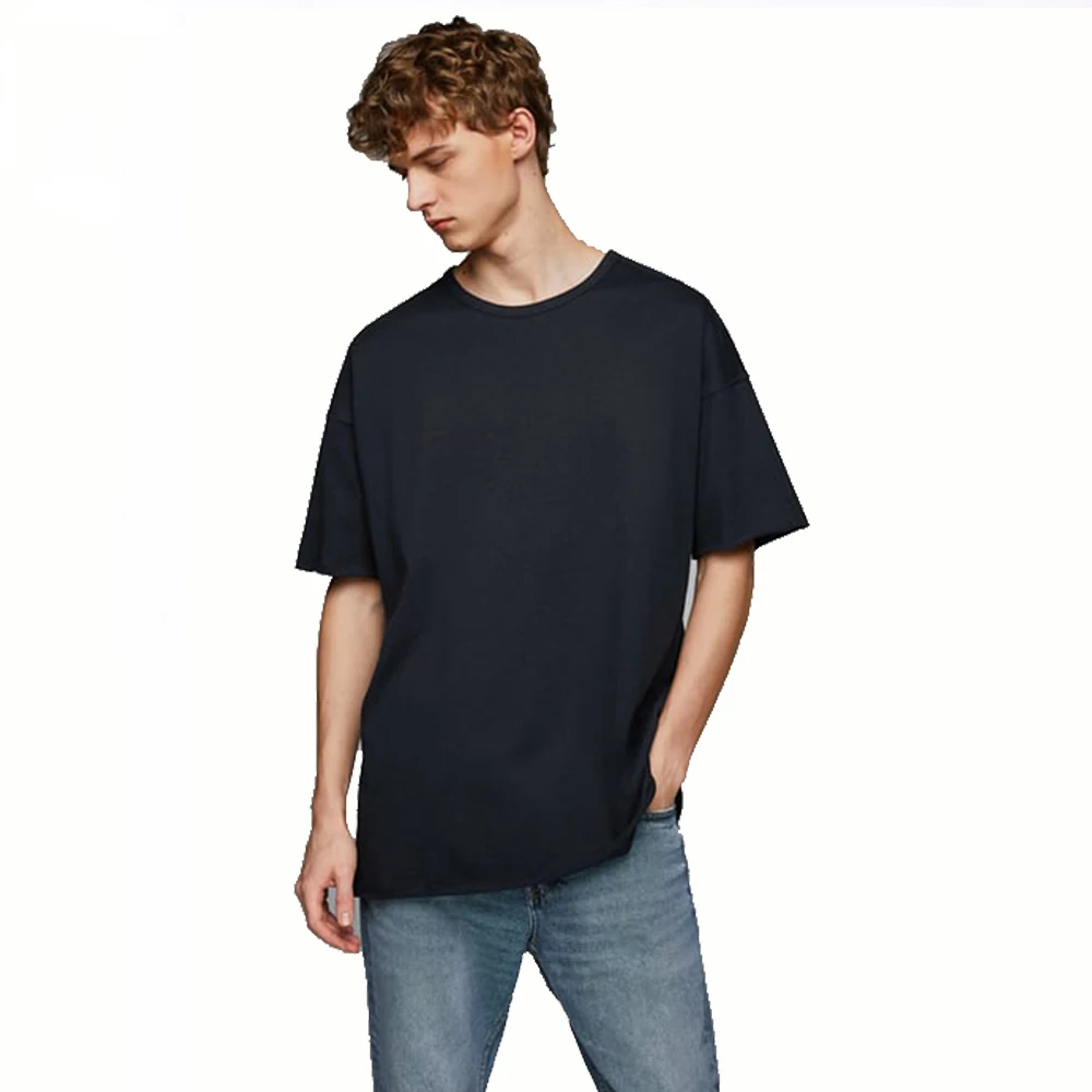 OEM Wholesale Hip Hip Custom Oversized Tshirt 100% Cotton Blank Plain Tshirt