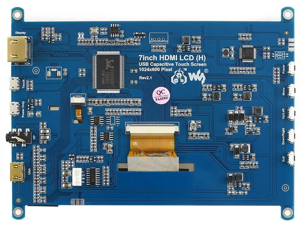 Горячая Распродажа 1024x600 емкостный/резистивный 7 дюймов ЖК-дисплей модуль емкостный сенсорный экран сенсорная панель с поддержкой интерфейса для Raspberry Pi