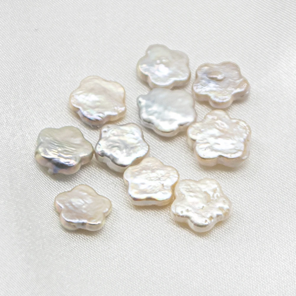 Freshwater breeding Baroque plum blossom shape best natural real price wholesale loose white good surface