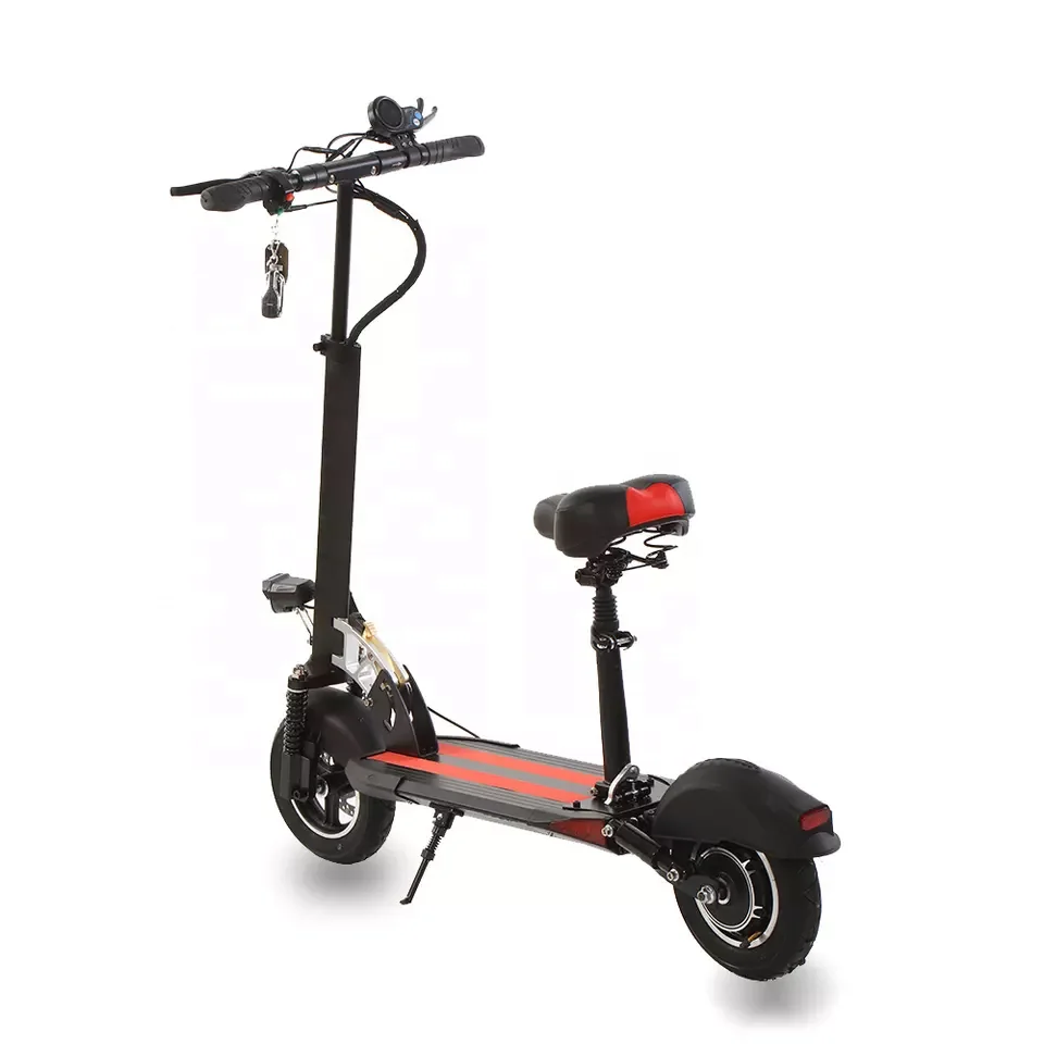 Aluminum Alloy 500w 10 Inch Two Wheel High Speed Motorcycle Electric Scooters For Adults