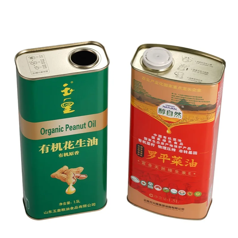 Оптовый заказ печати food grade 3 литра 4l 750ml пустая Упаковка металлических нефти банок Овощной кухонный квадратный оливкового масла жестяные банки