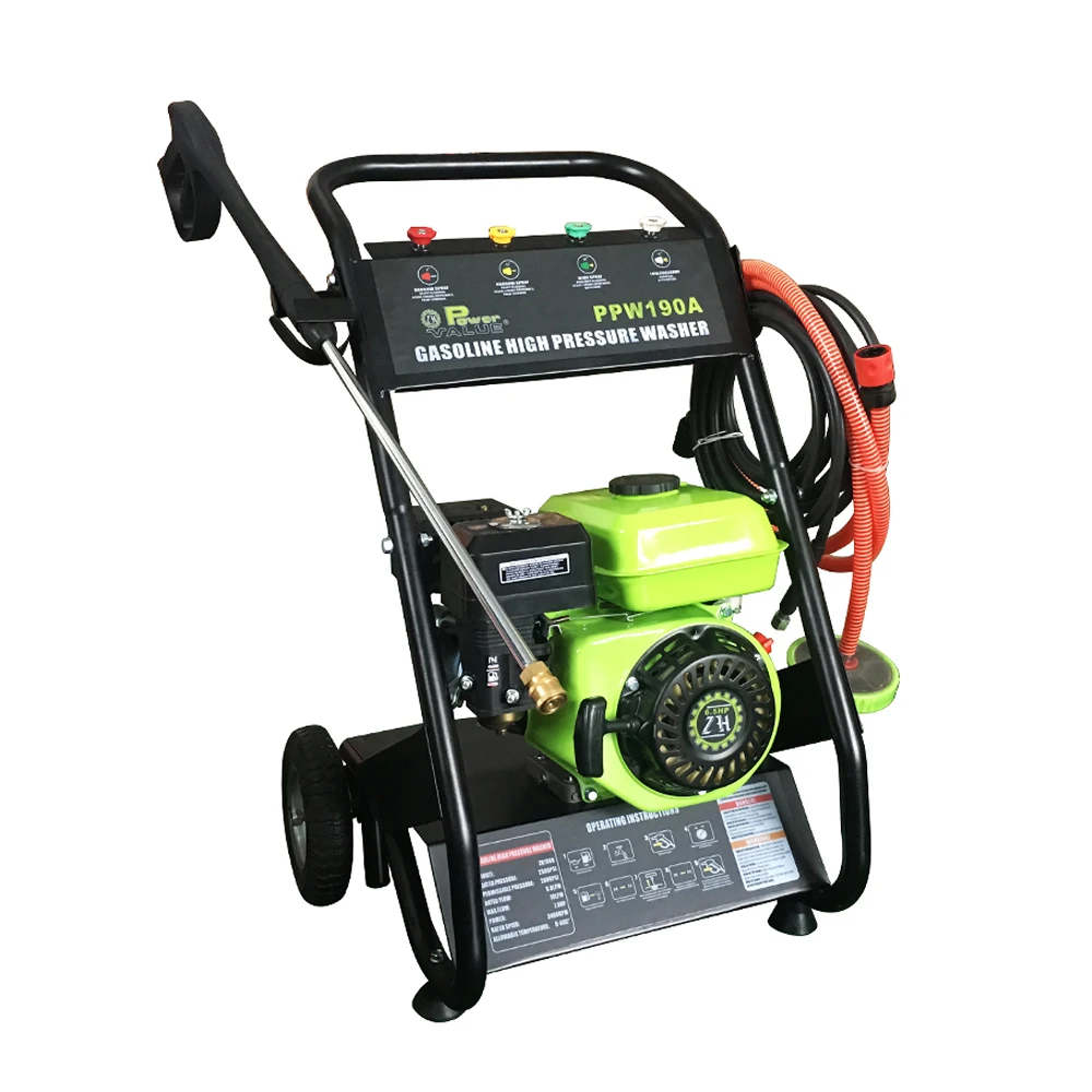 2500psi 170bar petrol power jet pressure washer cleaner, portable electric car washer