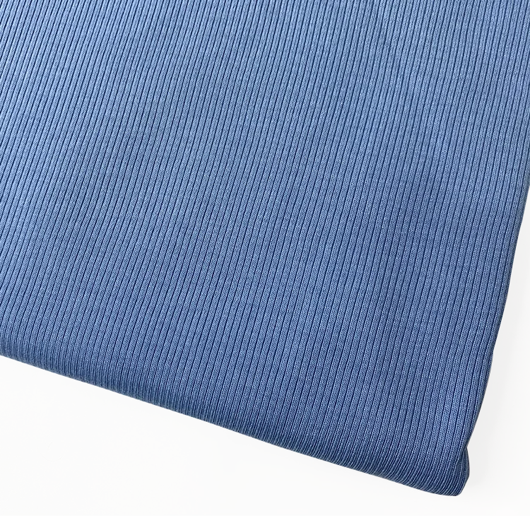 Harvest cotton modal knitted 2*2 rib fabric stretch fabric 230 gsm for fitness and sportswear