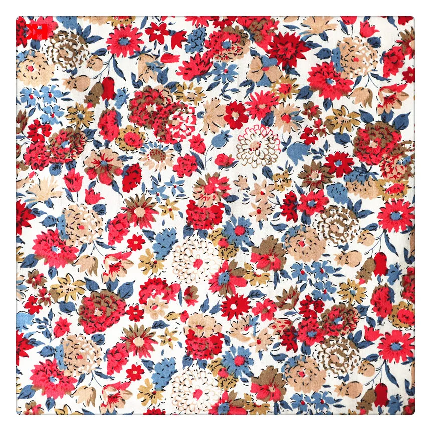 Liberty Fabric Cotton Poplin Floral Printed For Baby Clothes Dress Craft Shirt