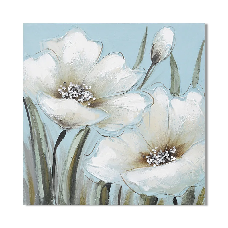 
Hand Painting Print Beautiful Hot Selling Flower Modern Oil Classical on Canvas Hand Painted Handpainted 