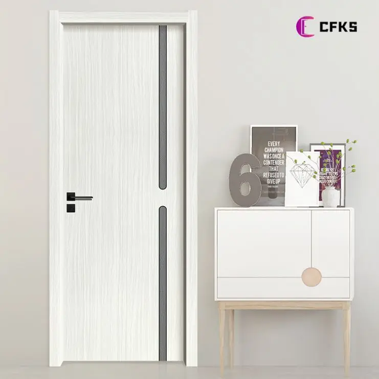 High Quality Modern Interior Water Proof Paint Free Carbon Crysta Fireproof Interior Doors Wooden Door hdf door