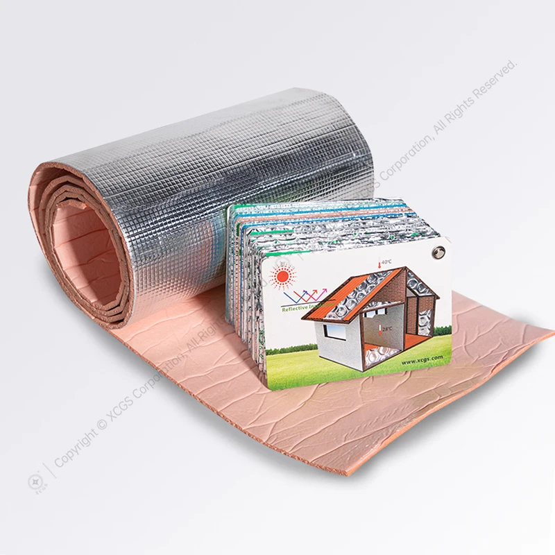 XPE Aluminum Foam Insulation Closed Fireproof Radiant Barrier Thermal Shield Insulator for Roof Insulation
