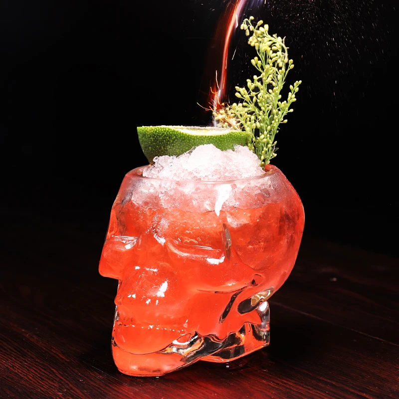 
Wholesale Customize 2019 New Handmade Creative cocktail glass whiskey spirit personality Halloween liquor ocean glass bar 