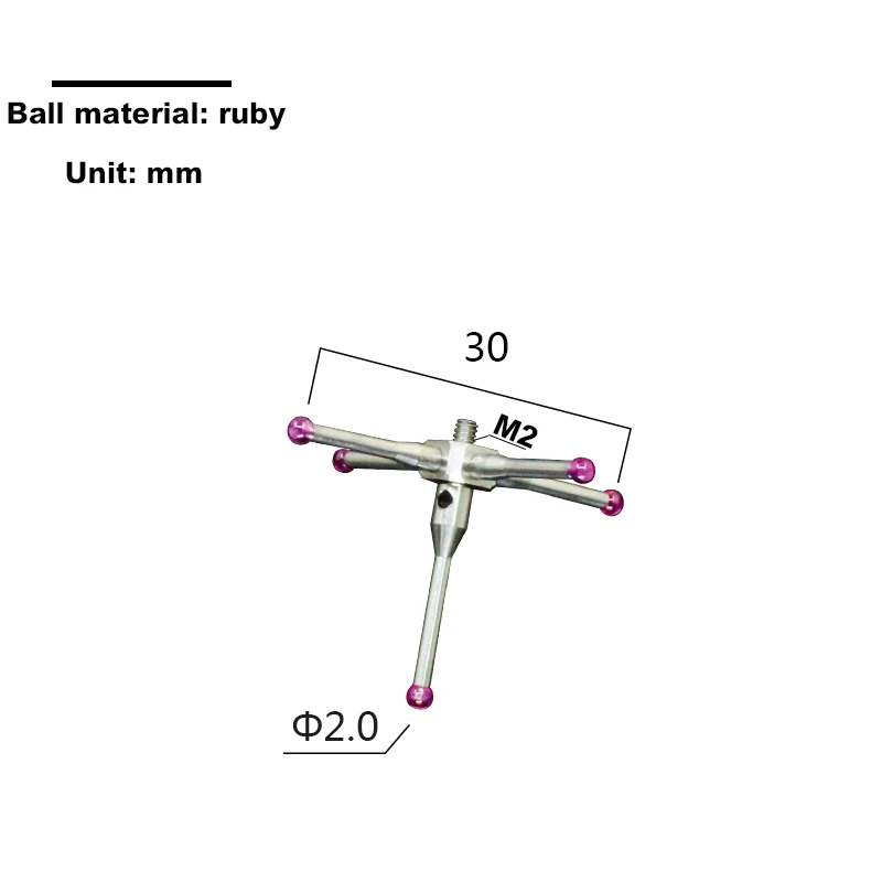 Hot selling center styli A 5000 7629 3626 non standard custom cmm M2 M3 star styli