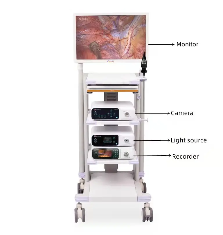 FHD Medical Endoscope Camera with Medical Trolley