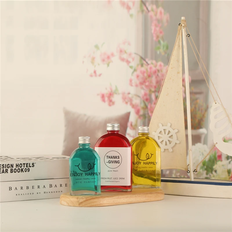 Manufacturer Customized Logo Bottle E Juice Milk Bottle 300 Ml Glass Bottle Beverage