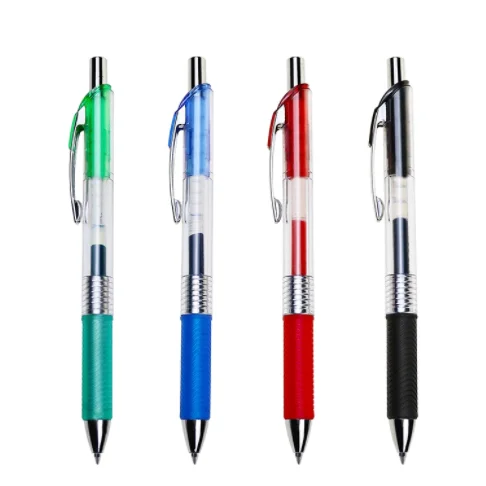 cheap colors gel ink custom logo 0.5mm gel pen