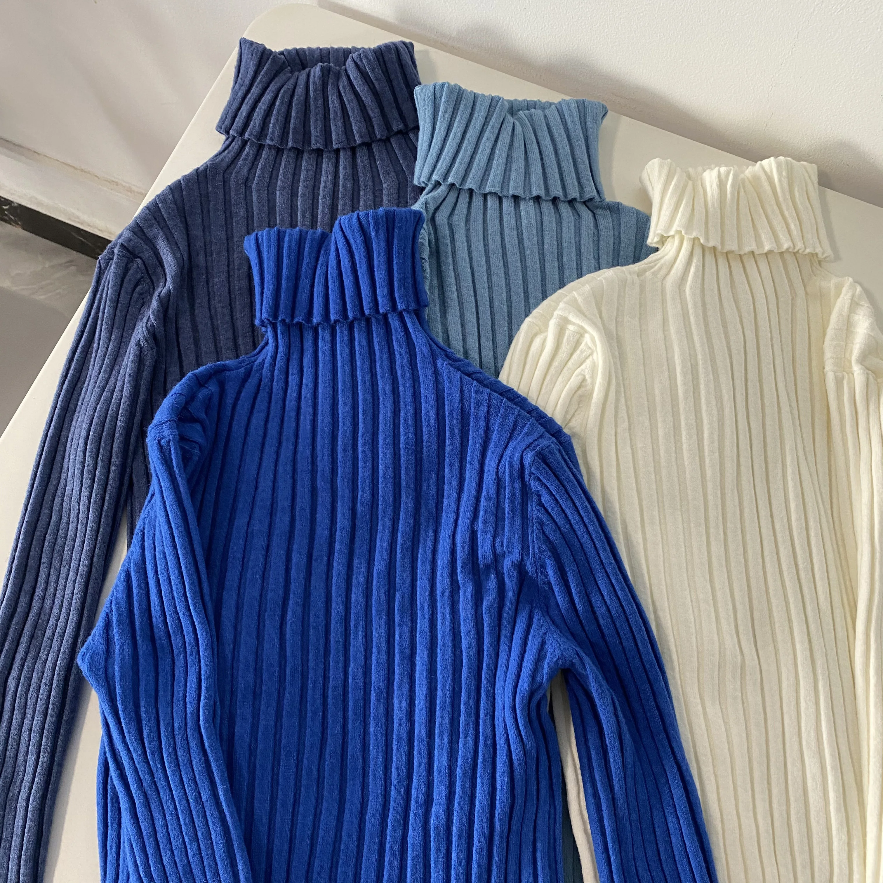 
Sweater Supplier Wholesaler Knitwear Sweater Turtleneck Pullover for Women 