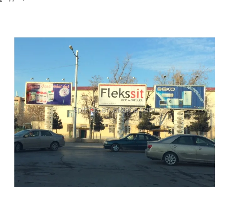 three sided rotating advertising outdoor billboard tri-vision billboard