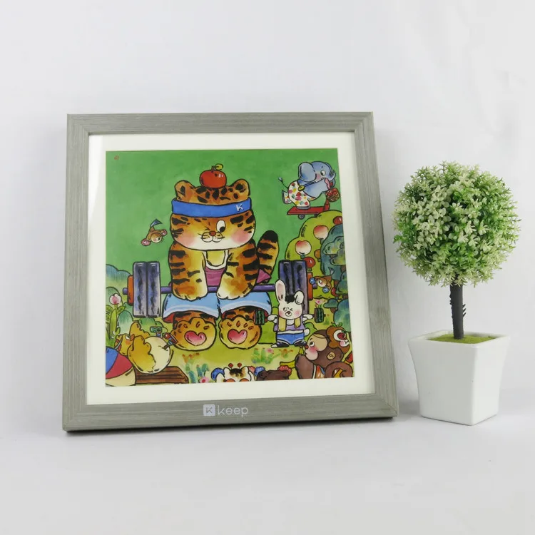 Rustic Wood Square Picture Frame For Wall Art Decor And Tabletop