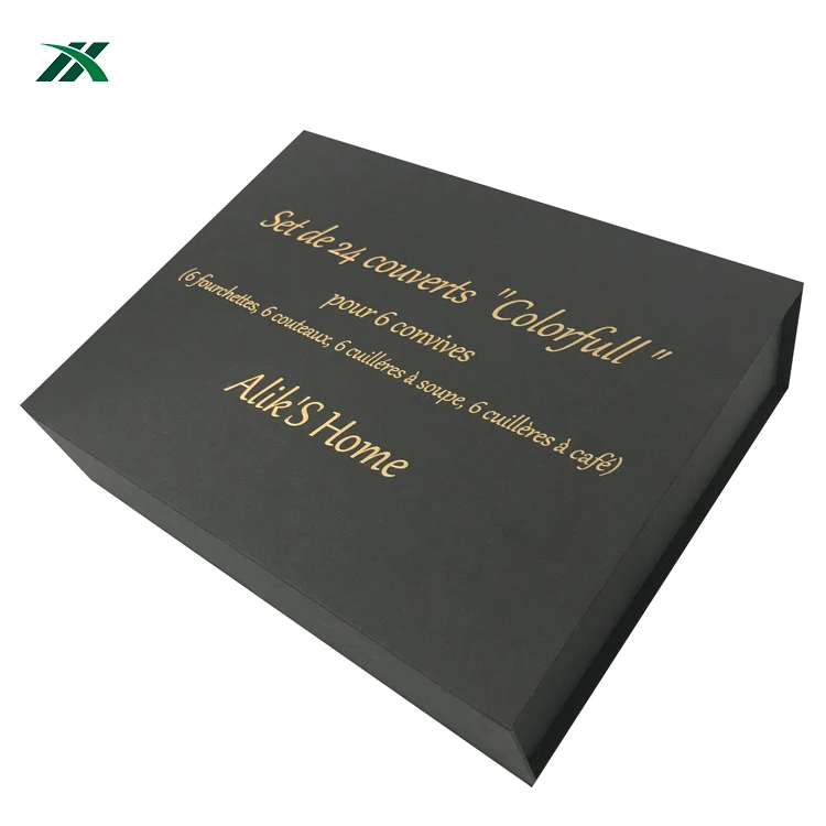 
Custom Knife Spoon Fork Set Packaging Collapsible Cardboard Box Paper Gift Box 