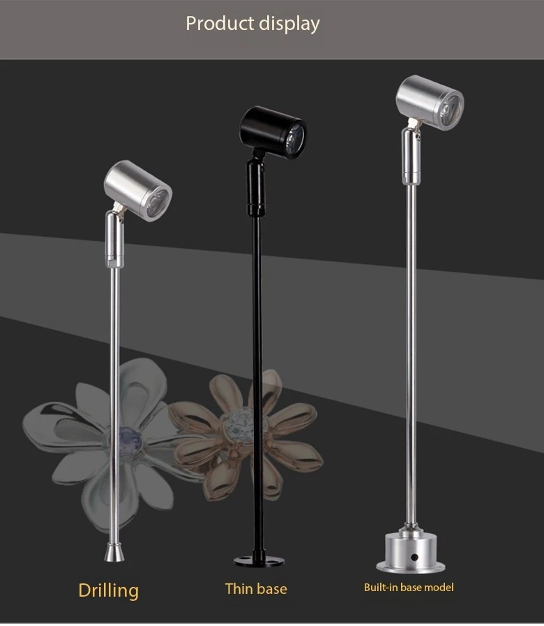 Manufacturer Custom Wholesale Glass Display Case Indoor Exhibition Small Spotlight for Display