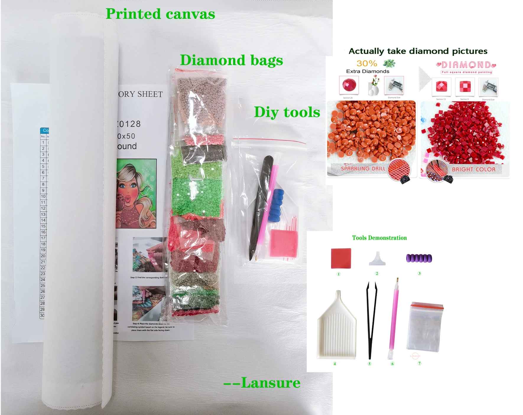 LS Landscape 5D Diy Diamond Painting Scenery Full Diamond Mosaic Canvas Diamond Painting Kit for Adults DIY