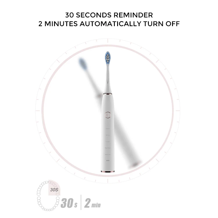 Waterproof oral cleaning sonic travel electr toothbrush with
