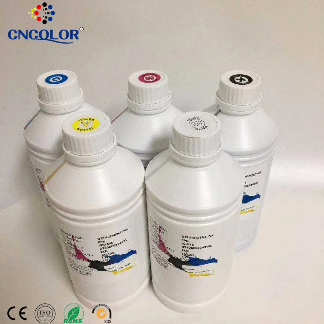 Wholesale Price CMYK White Textile DTF Ink For T-shirt Printing