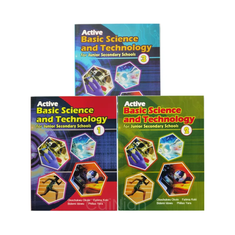 Полноцветные учебники для печати образовательных наук и технологий для неполных средних школ