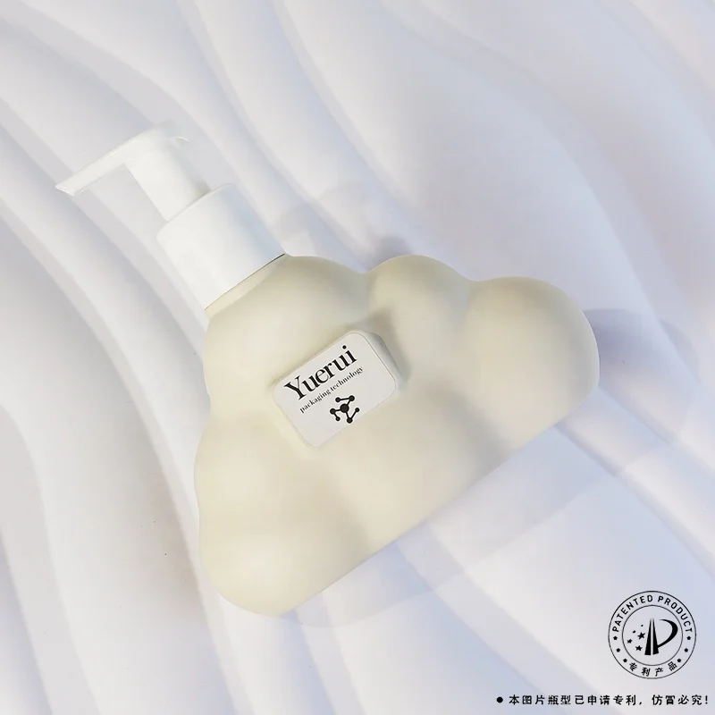 350ml Sub-surface cloud shape sponge bubble hand soap baby shower gel milk hydraulic pump plastic bottle