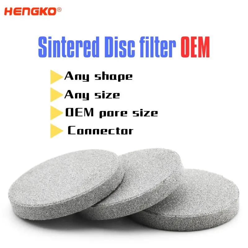 OEM Sintering Filter Element Disc 316L Stainless Steel 5 0.5micron 10um Sintered Metal Filter Sheet
