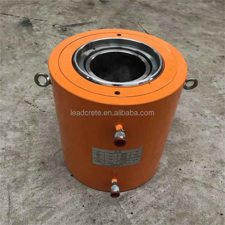 Prestressed post tension 500 200 1000 150 100 ton  double acting hollow plunger hydraulic jack