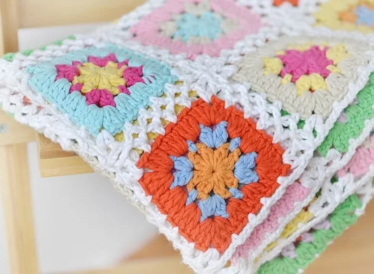 Blended yarn color DIY hand woven sewing embroidery scarf hat coat sweater
