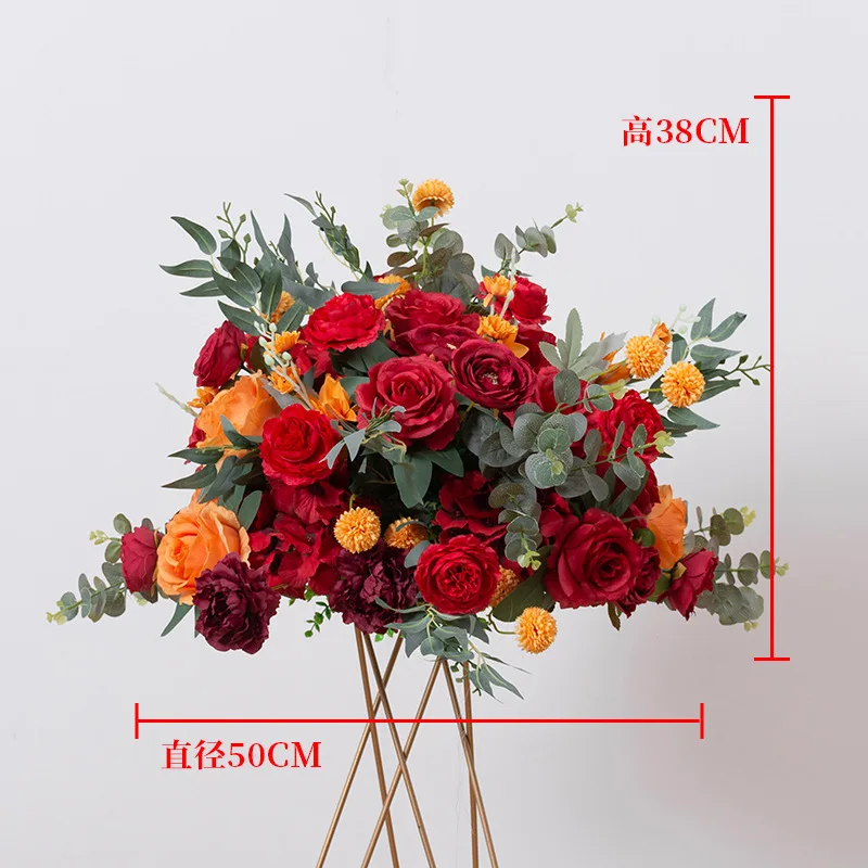 Wholesale Table flowers for centre pieces Artificial Flowers Ball For Wedding Decoration