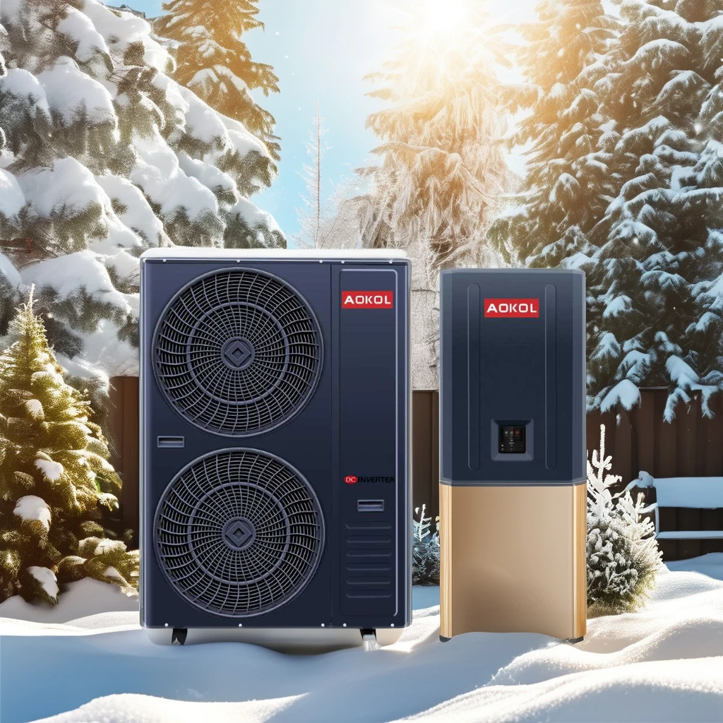New Energy A+++Air to Water heat pump,AOKOL Factory R32 Split type 15kW Heat Pump,Smart Wifi inverter EVI oem heat pump heater