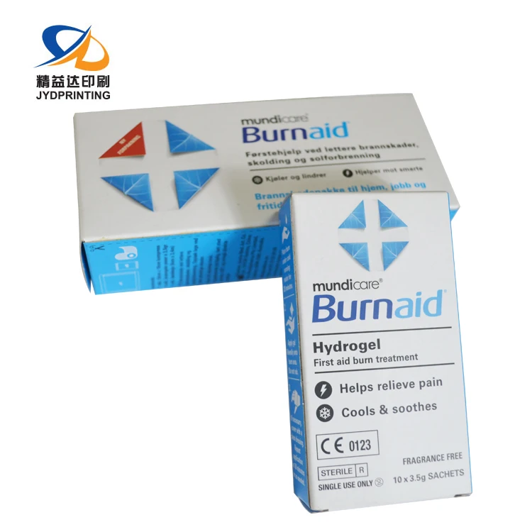 Small Colorful Printing Cardboard Custom Paper Packaging Box for Contact Lenses