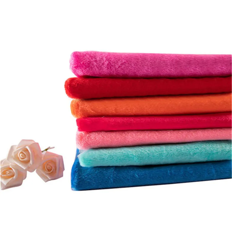 
5 wool Cellophane 7mm flat velvet fabric 100% polyester knit 