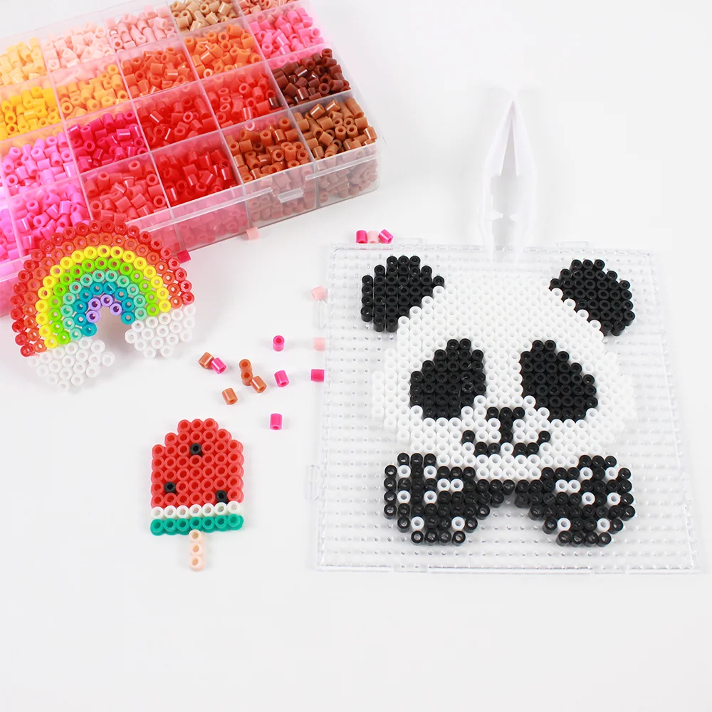 High Quality Diy Ironing Polymer Material Beginners Educational Toys fuse beads set