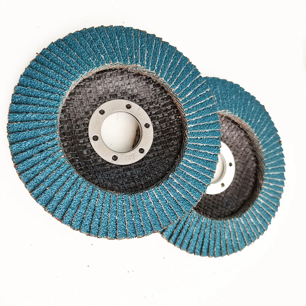 T27 T29 Zirconium Flap Disc Grain 60 115X22Mm Nylon Backing Fast Polishing Europe Quality Flap Disc Grid 80 Stainless Steel
