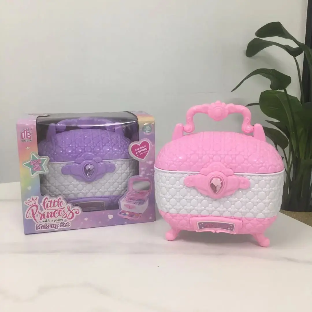 2023 Hot Sale Pretend Play Toys & Hobbies Princess Kit Cosmetics Bag Set Makeup Toy For Kids Girl Real