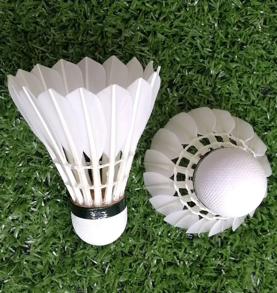 lingmei 90 grade 1 goose feather badminton shuttlecock in hot sale