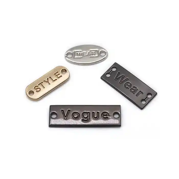 Factory Design 3D Logo Silver Brass Gold Branded Emblem Stainless Steel Aluminum Engrave Nameplate Pin Custom Metal Name Plate
