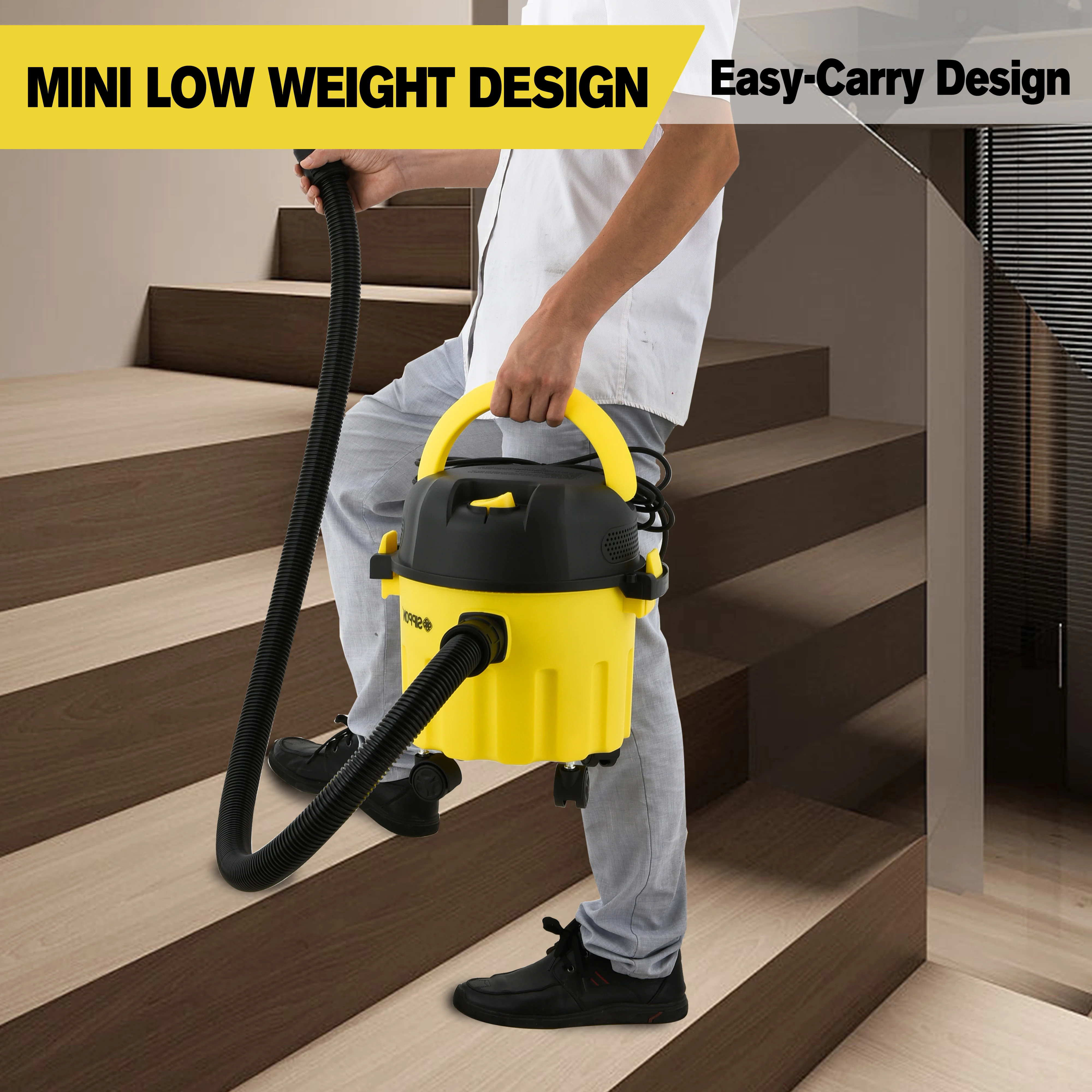 Car Construction Vacuum Cleaner Brush Electric Plastic Wet and Dry Vacuum Cleaner Free Spare Parts Cyclone Vacuum with Bag 1000
