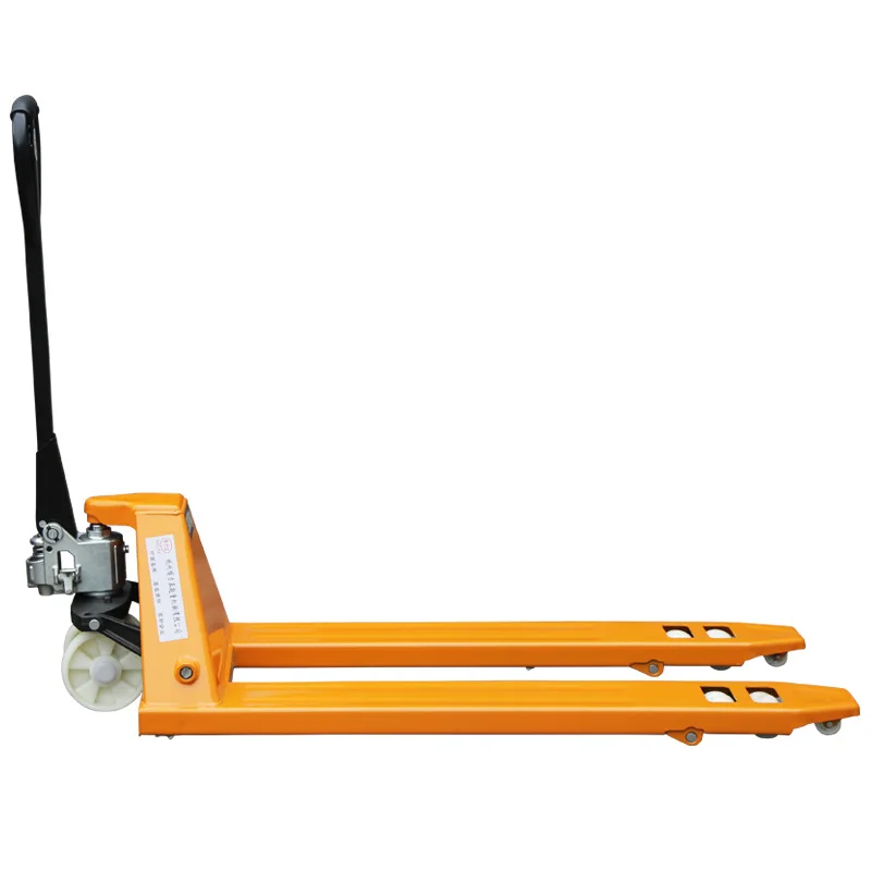 Manual hydraulic truck forklift small lifting trolley 2T 3T ground cow pallet truck loading and unloading hydraulic forklift