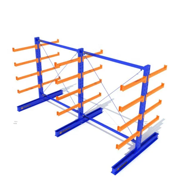 Складские сверхпрочные стеллажи стальная труба консольная стойка для