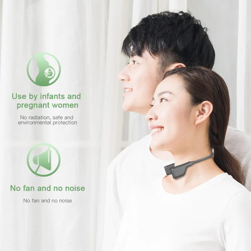 
Hands free mini USB Hanging Neck Negative ion generator purifier freshener wearable personal necklace air purifier outdoor 