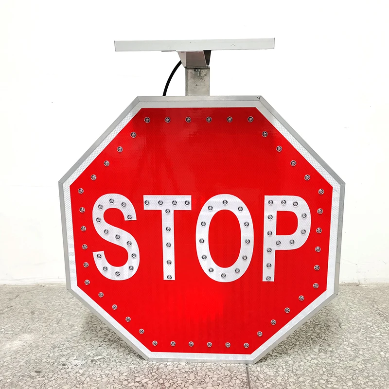 STOP solar powered blink flashing electronic led traffic chevron solar road warning signage led arrow signs board factory price