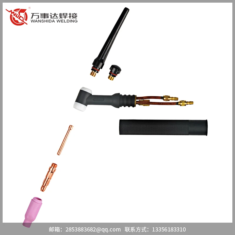 Best selling product WP-18/WP18 nozzle copper gas argon water cooling gas style arc tungsten argon arc welding hand torch