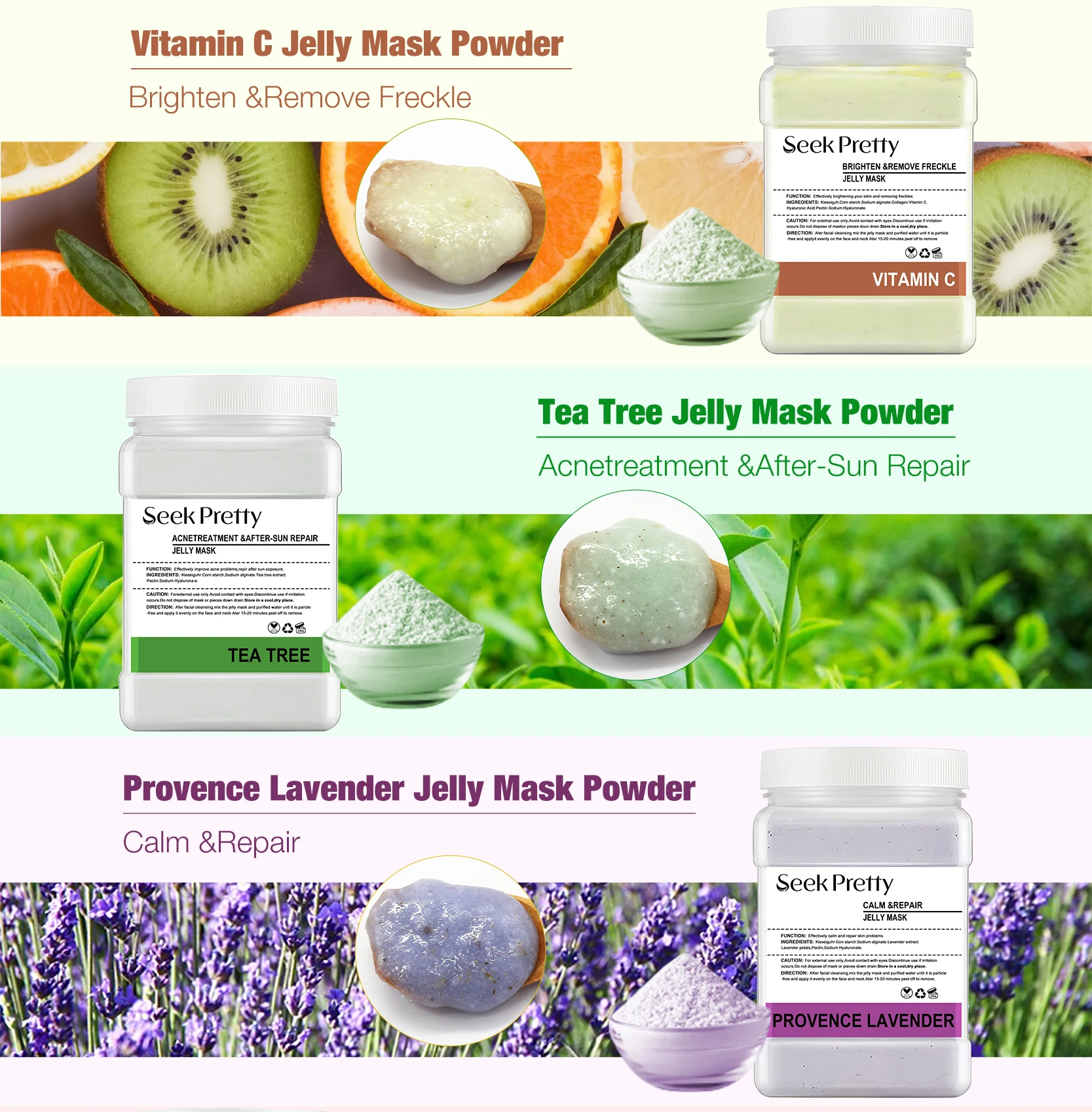 Facial Moisturizing Peel Off Hyaluronic Mask Powder Vegan 500g Soft Collagen Jelly Mask Powder Face Powder Mask