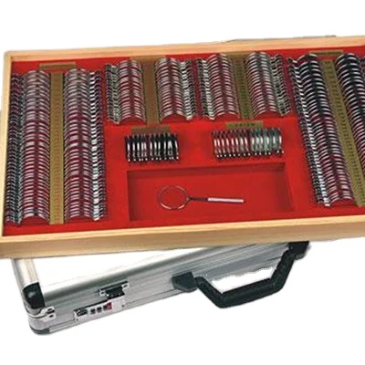 Hot Sale Optical 266Pcs Optical Trial Lens Set Optometry Kit Metal Rim Aluminum Case for Optometry