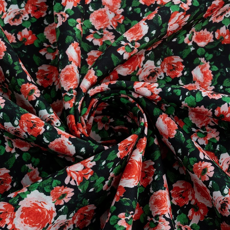 OEKO-TEX 100 silk digital print habotai fabric 12mm 100%mulberry silk print fabric for silk habotai garment scarf