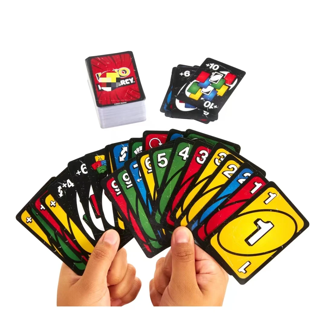 Classic Thickened U No Solitaire U No English Cards Full Set of 112 Super Mario Cards Paper Black zelda flip no mercy phase 10